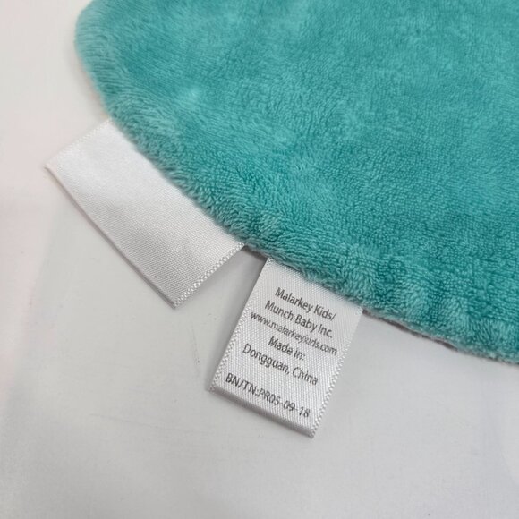 Malarkey Kids Green and White Munch-It Blanket Lovey Cacti Cutie Pie w/ Teether - Picture 5 of 6